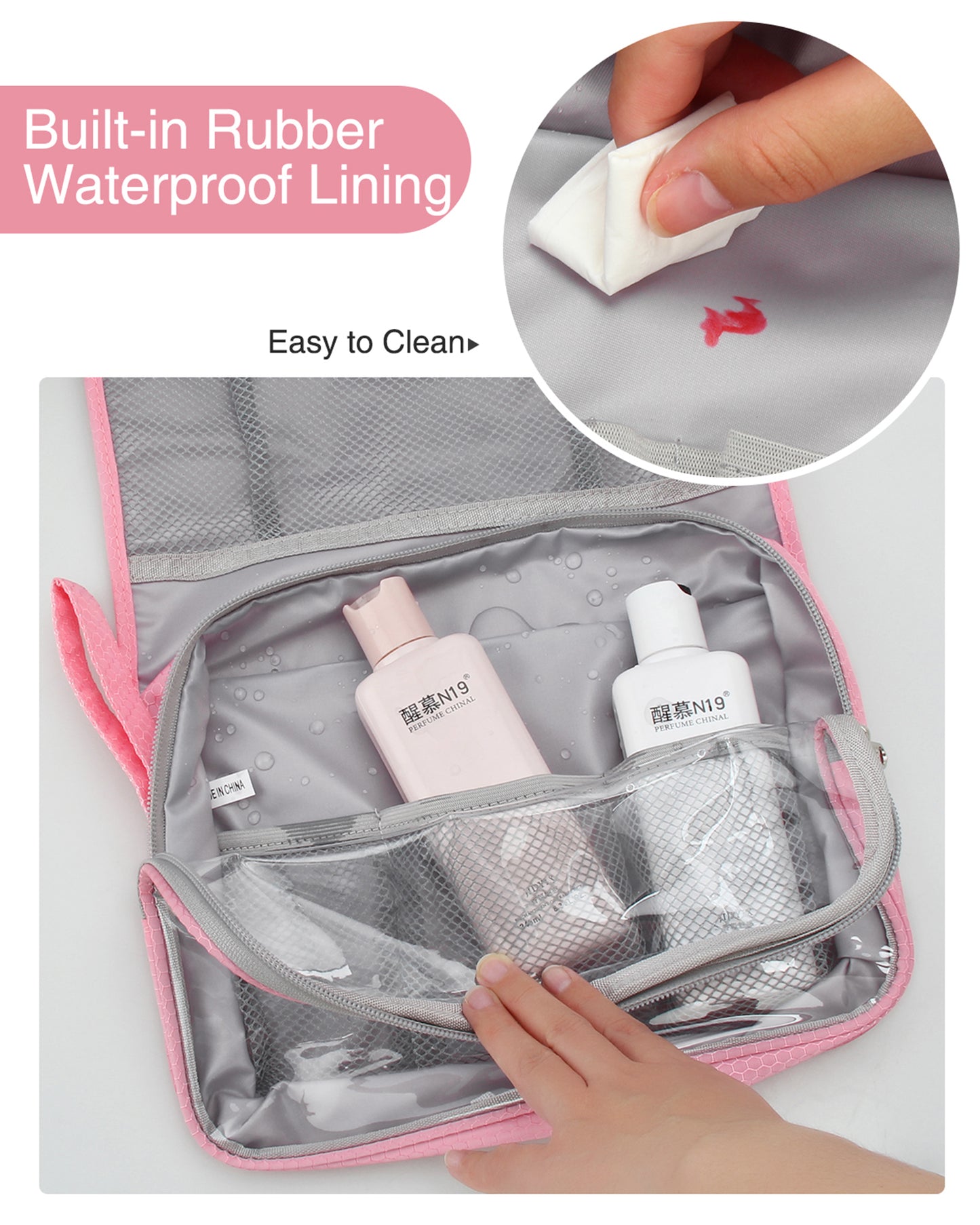 Travel Kit Shaving Bag Waterproof Large Makeup Bag