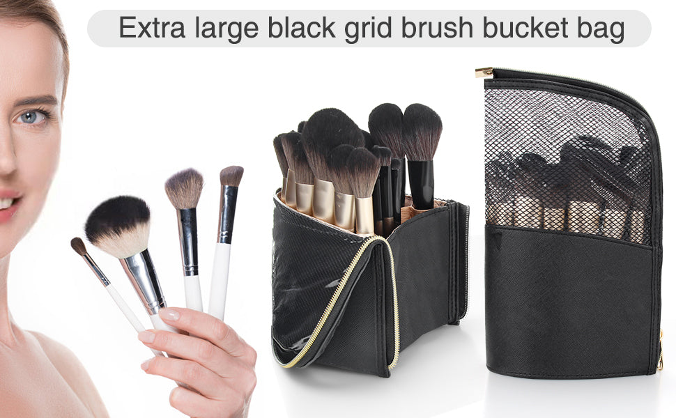 MONSTINA Makeup Brush Organzier Bag