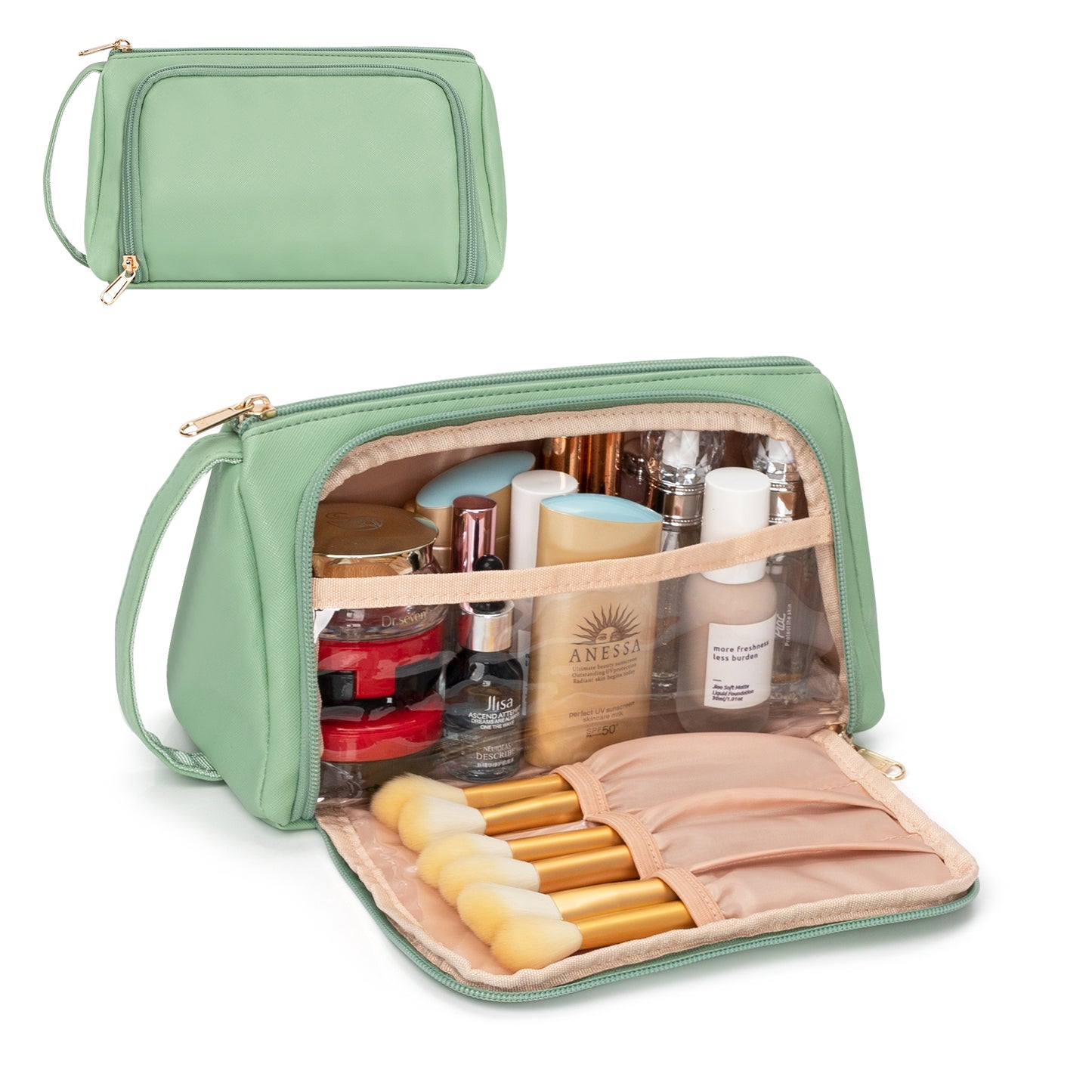 CUBETASTIC Green Makeup Bag