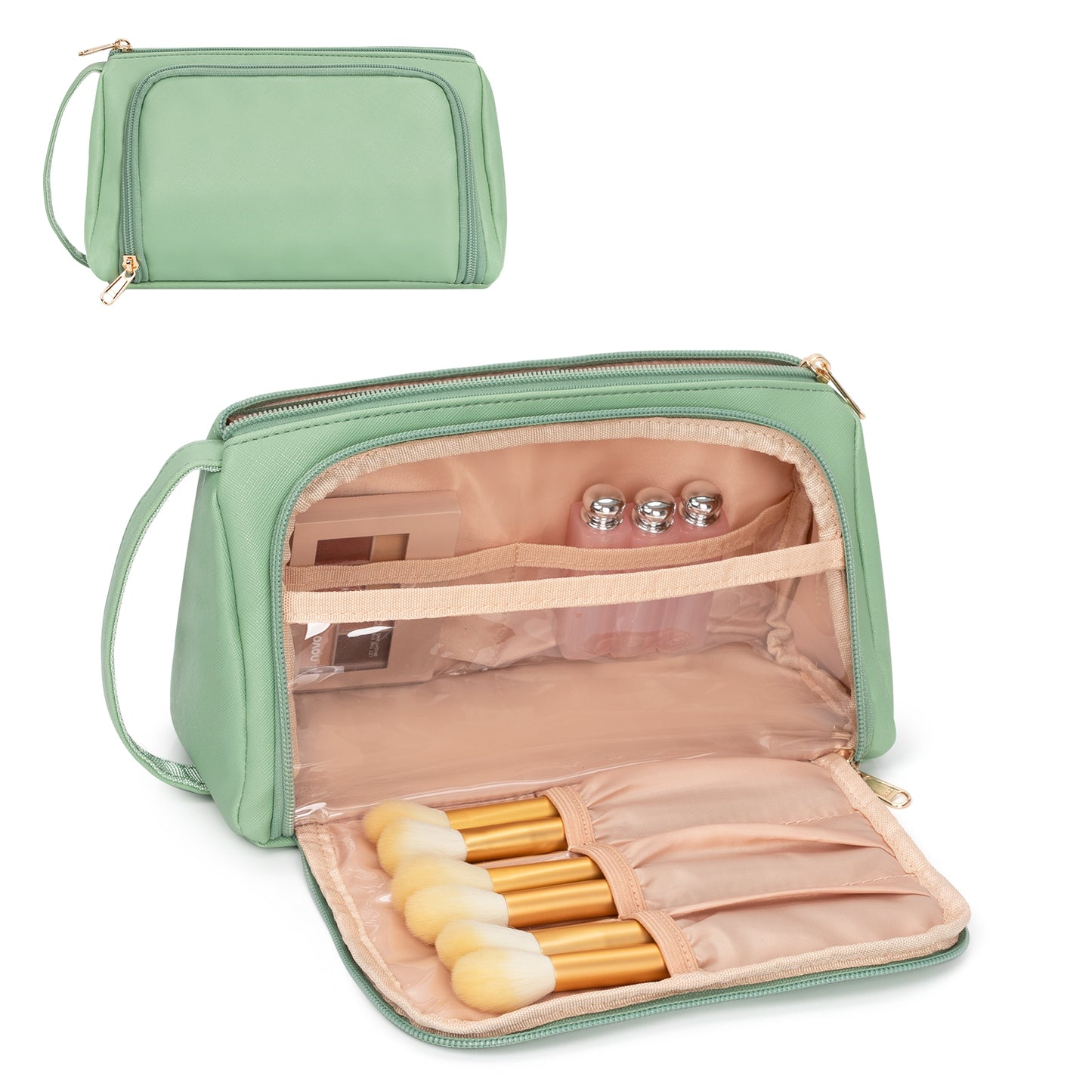 CUBETASTIC Green Makeup Bag