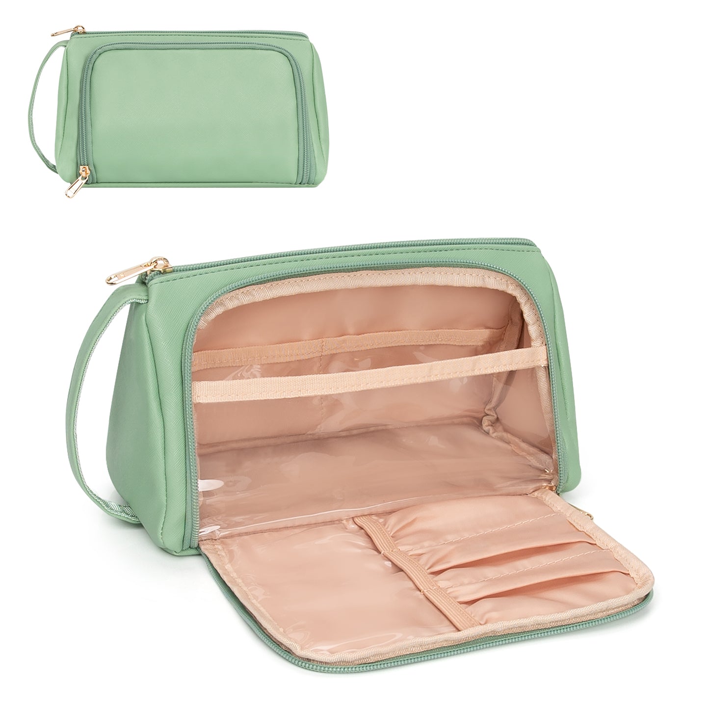 CUBETASTIC Green Makeup Bag