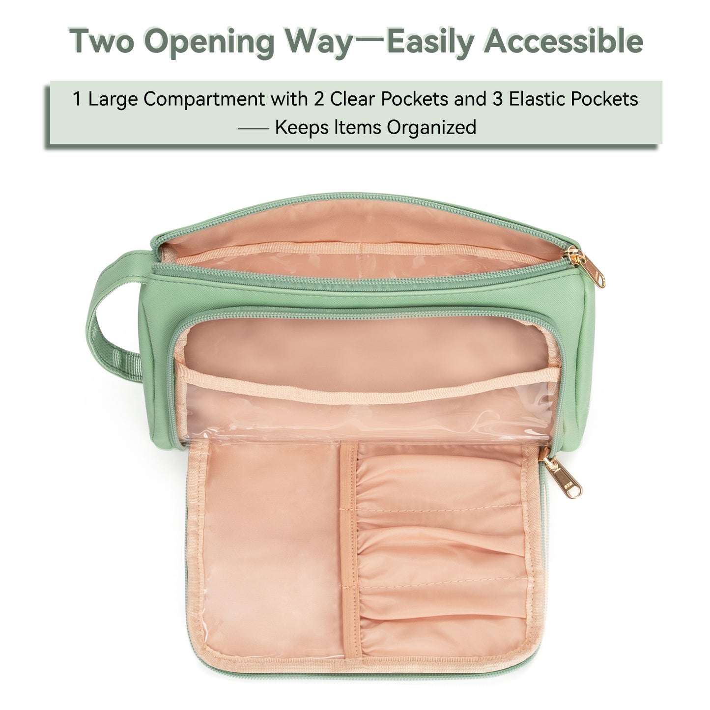 CUBETASTIC Green Makeup Bag