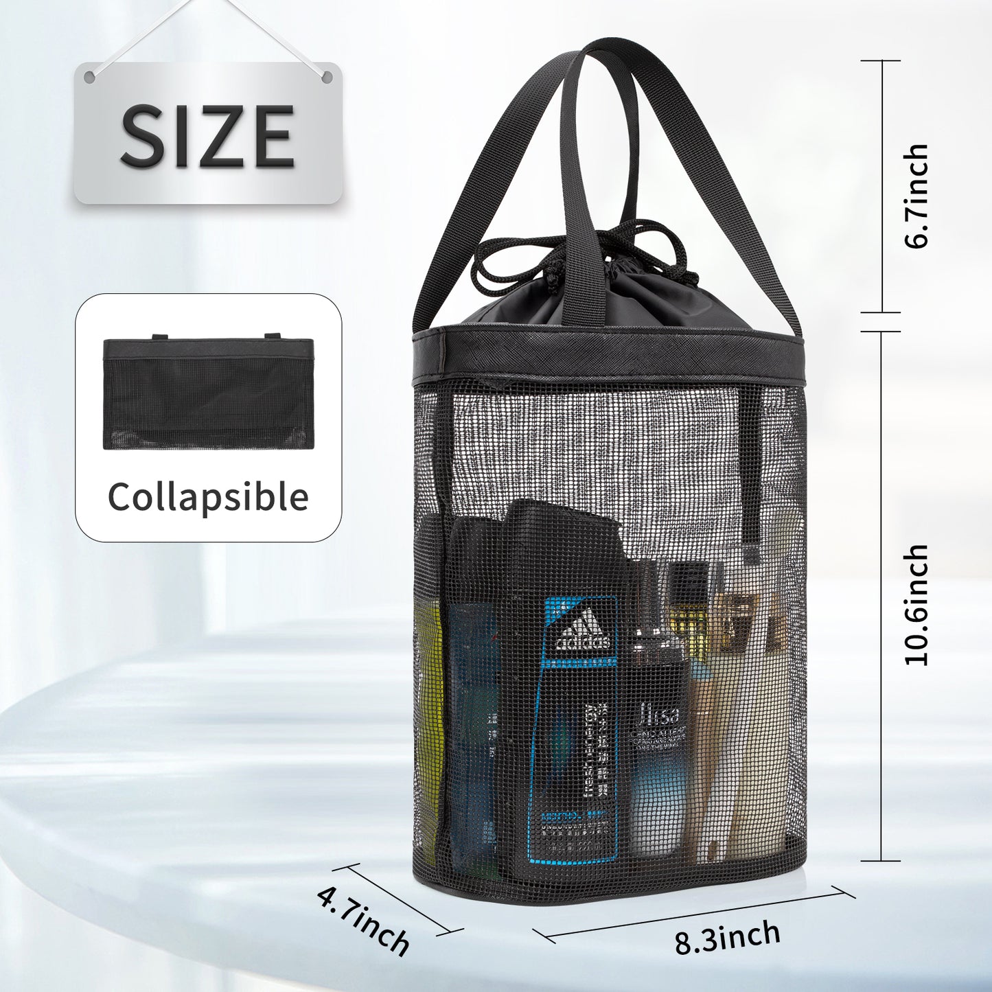 Large Capacity Quick Dry Shower Tote Bag