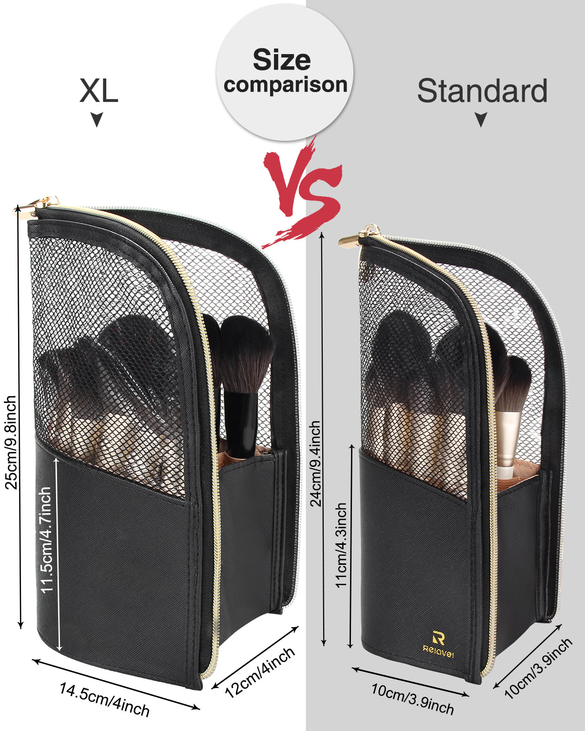 MONSTINA Makeup Brush Organzier Bag