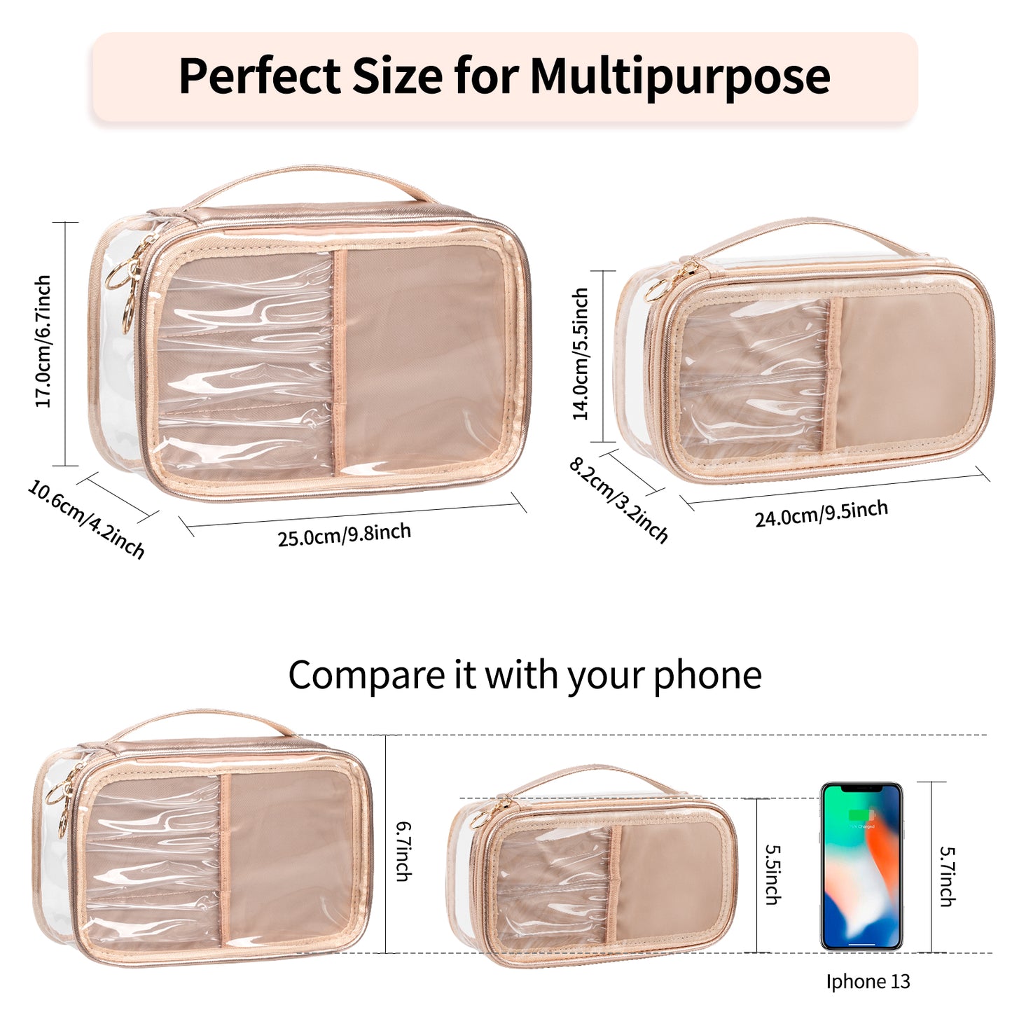 Portable Makeup Storage Organizer Cosmetic Bag