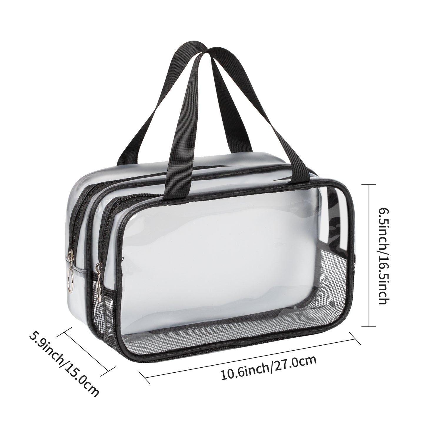 Draining & Waterproof Matte Translucent Toiletries Bag