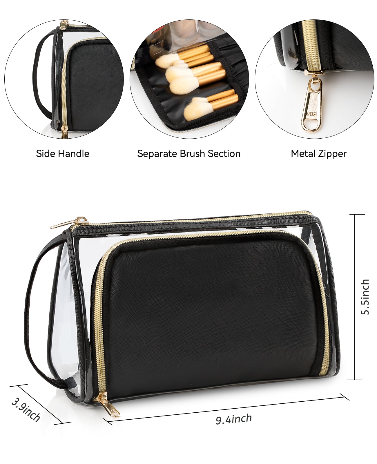 CUBETASTIC Clear Makeup Bag