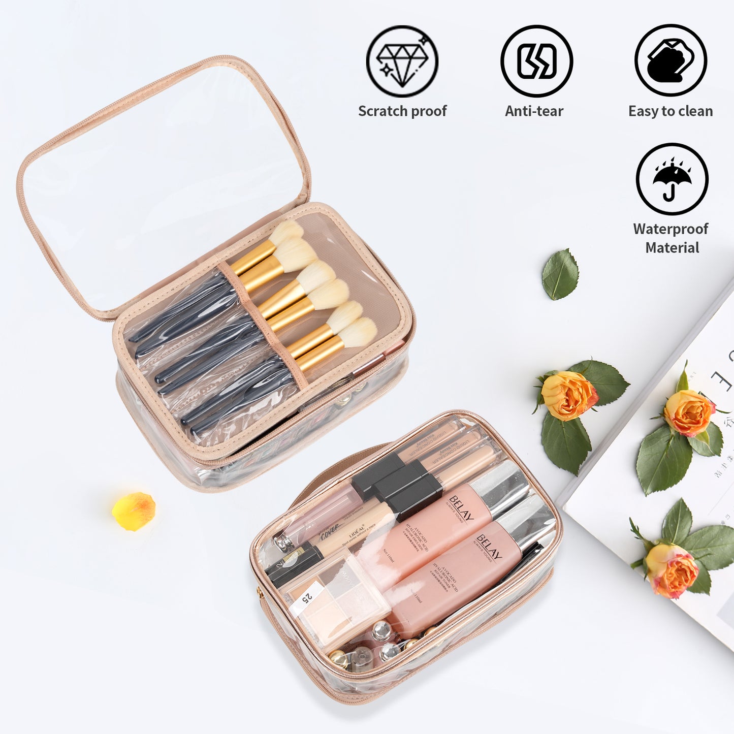 Portable Makeup Storage Organizer Cosmetic Bag