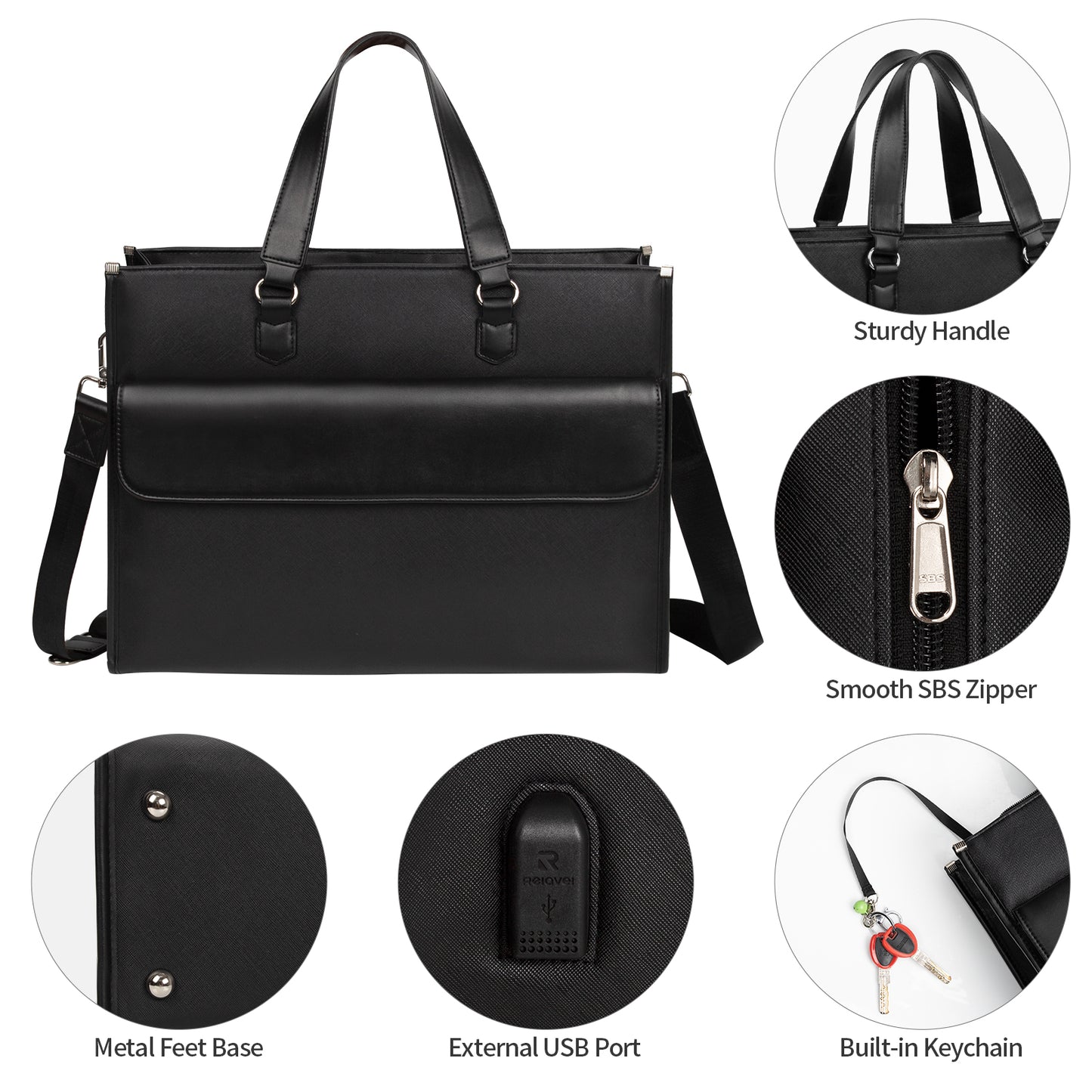 Women Briefcase Business Office Work Bag