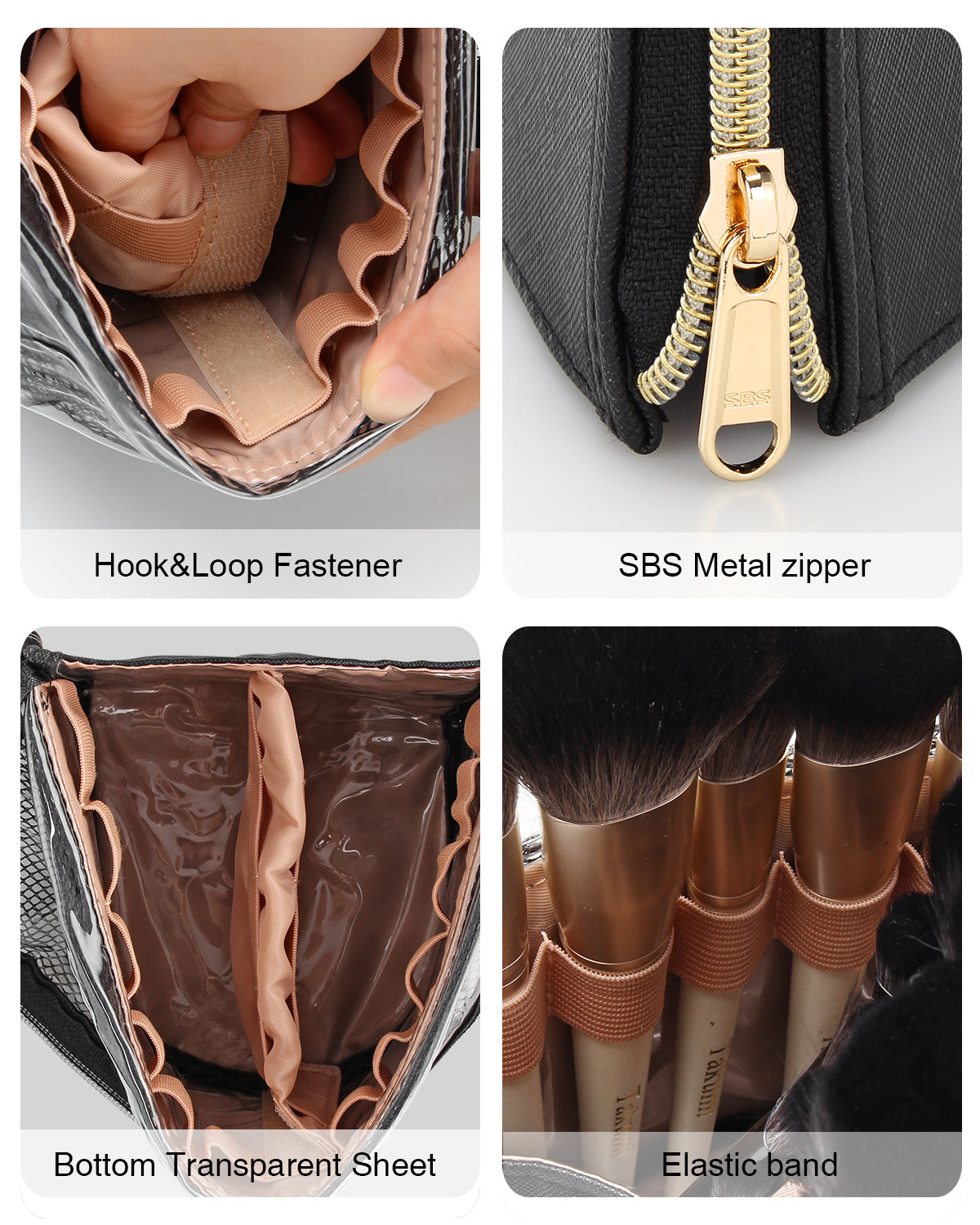 MONSTINA Makeup Brush Organzier Bag