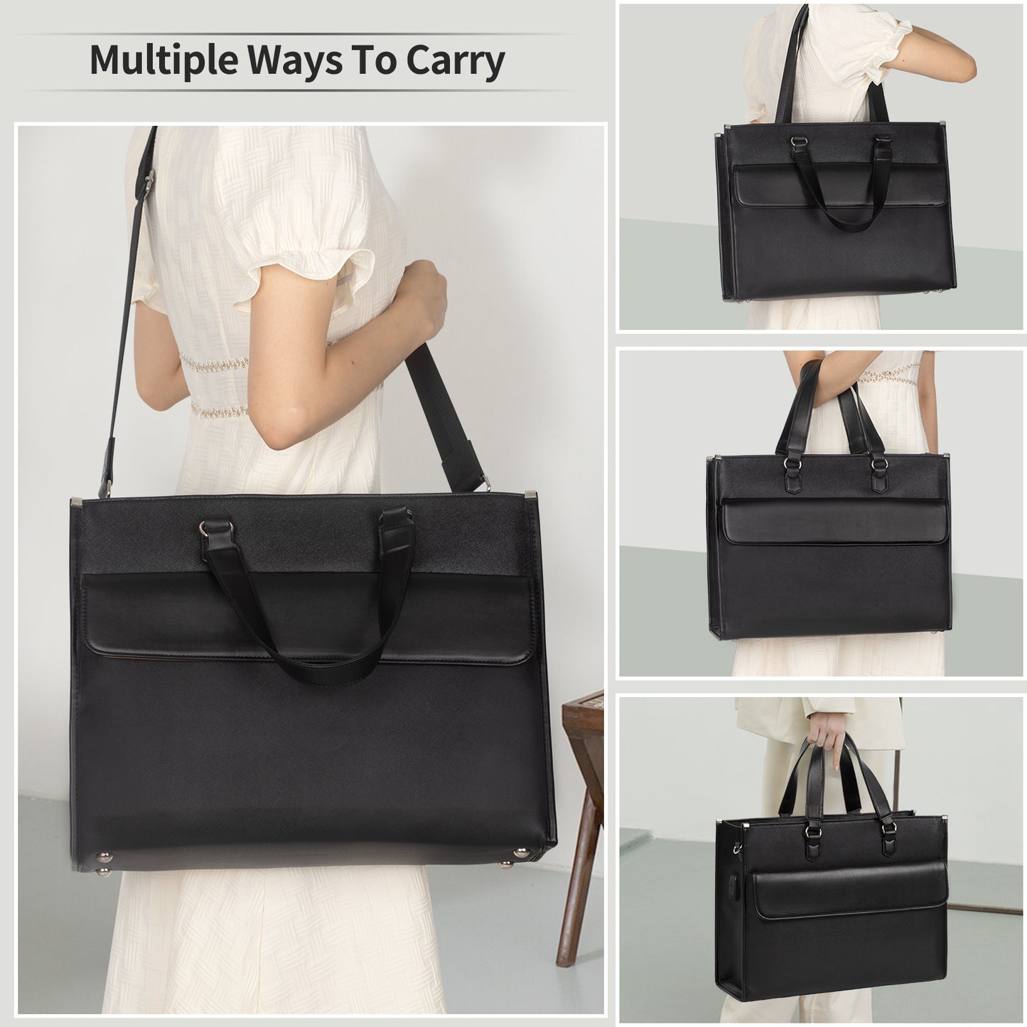 Women Briefcase Business Office Work Bag