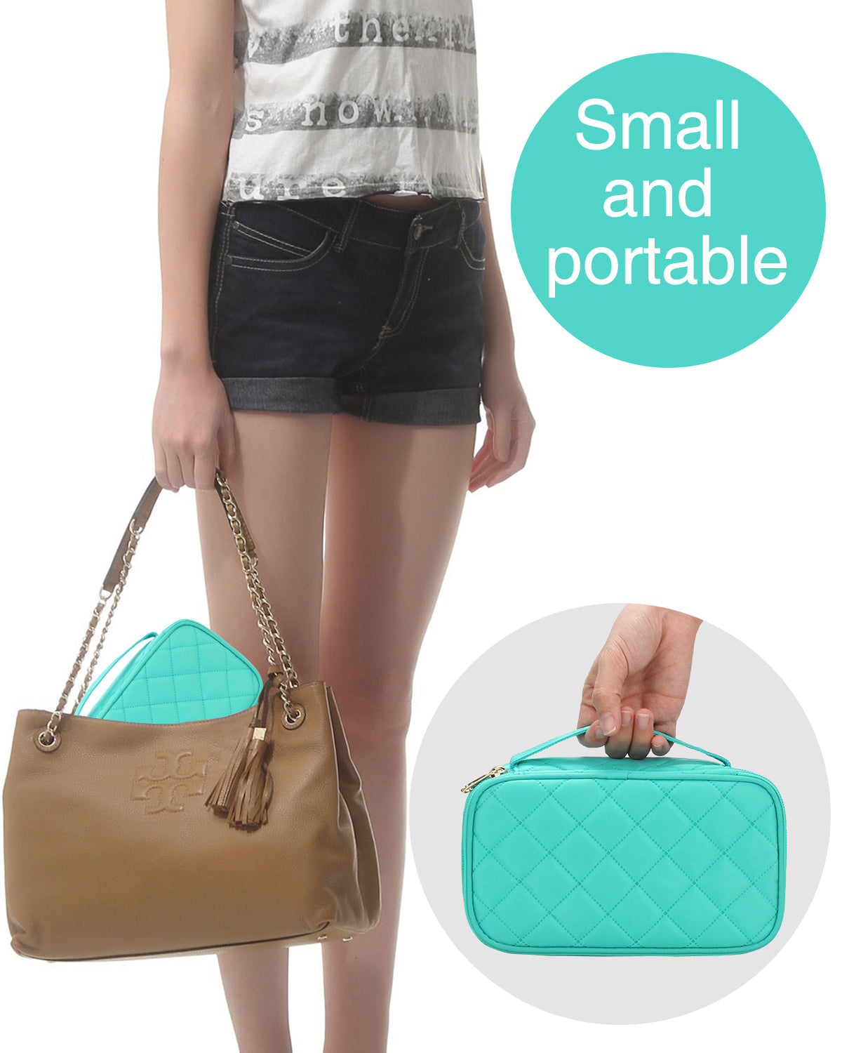 Relavel Small Makeup Bag