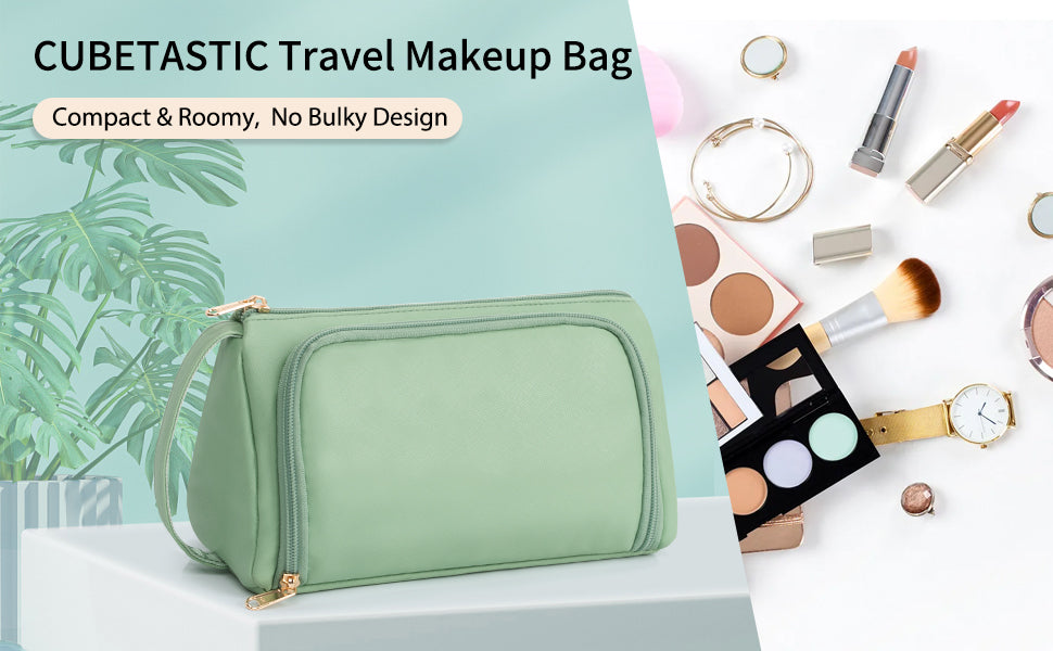 CUBETASTIC Green Makeup Bag