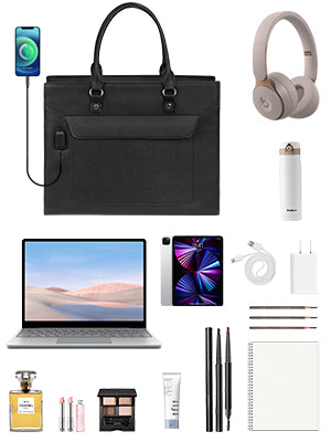 Leather Computer Tote Bag
