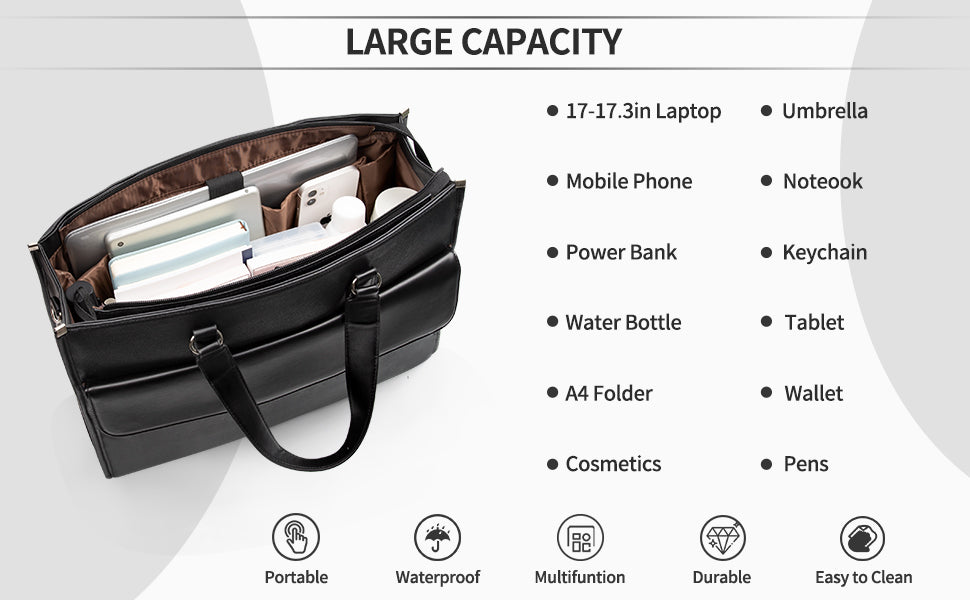 Women Briefcase Business Office Work Bag
