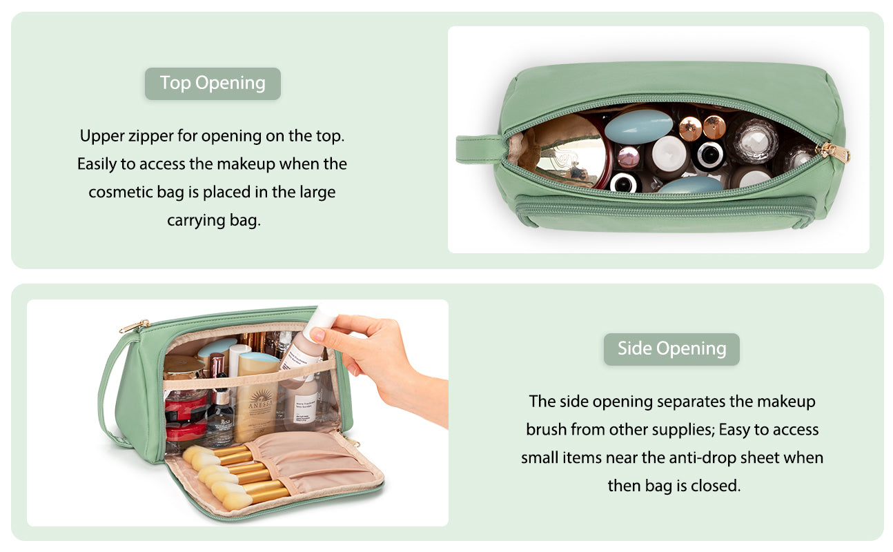 CUBETASTIC Green Makeup Bag
