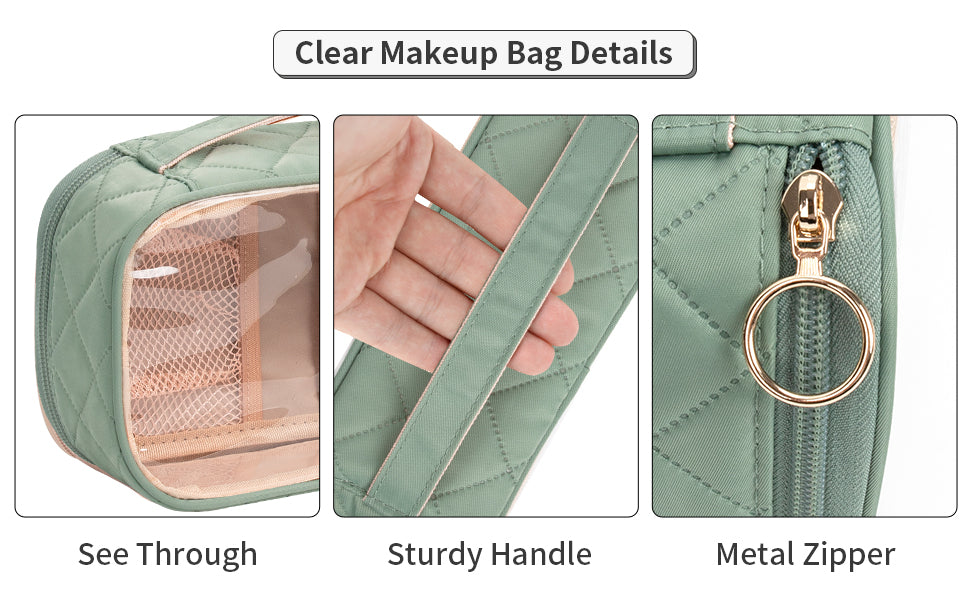 Travel Makeup Bag Cute Clear Pouch