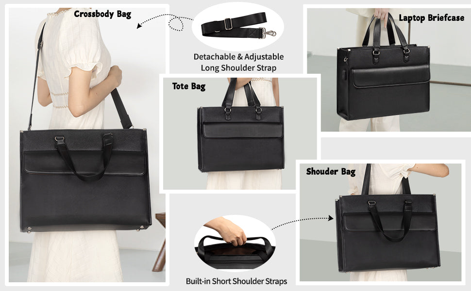 Women Briefcase Business Office Work Bag