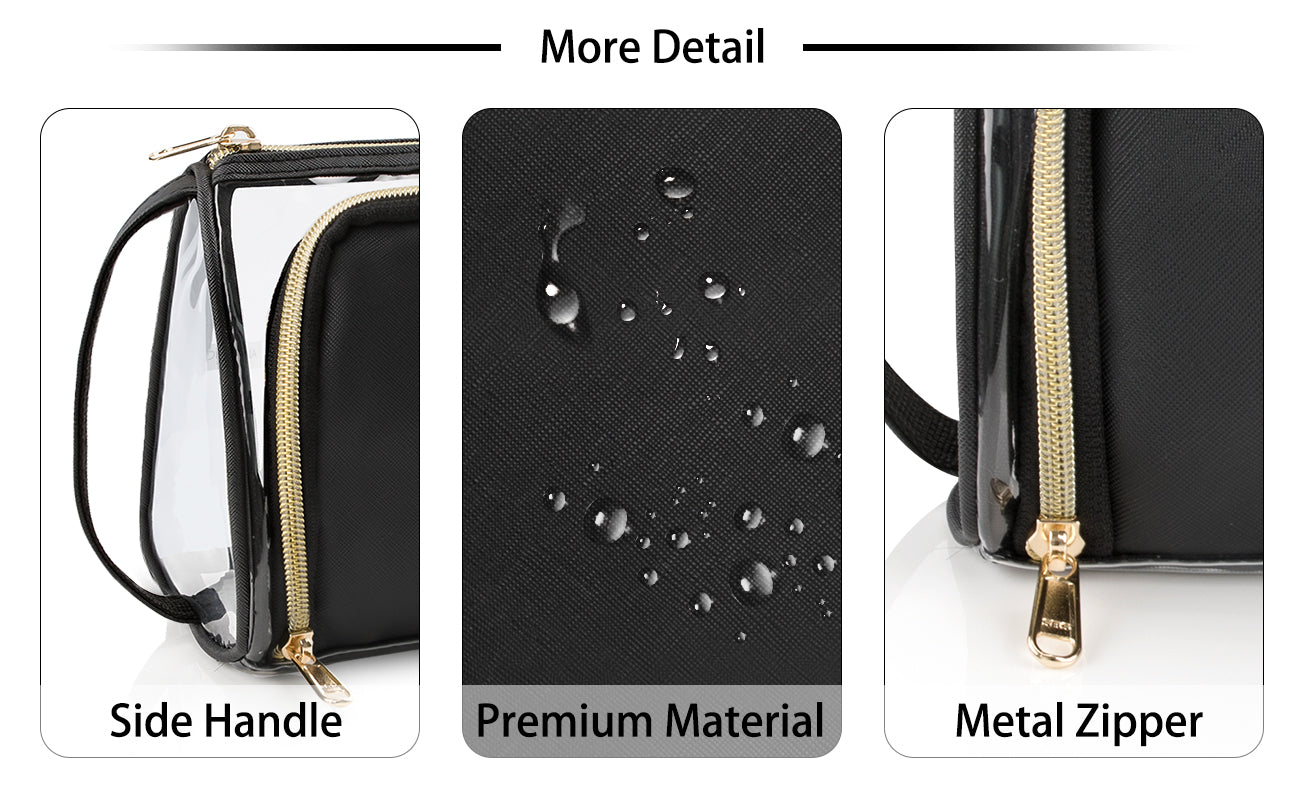 CUBETASTIC Clear Makeup Bag