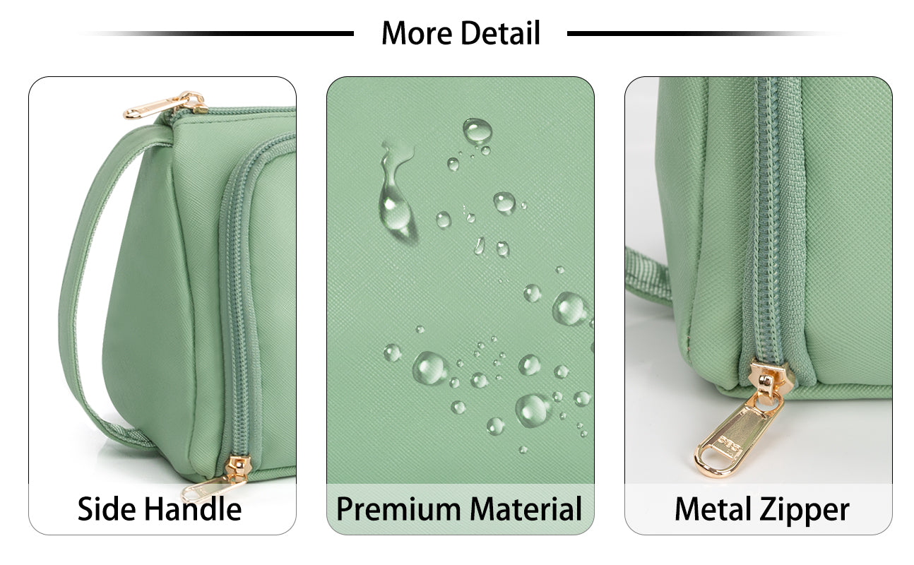 CUBETASTIC Green Makeup Bag