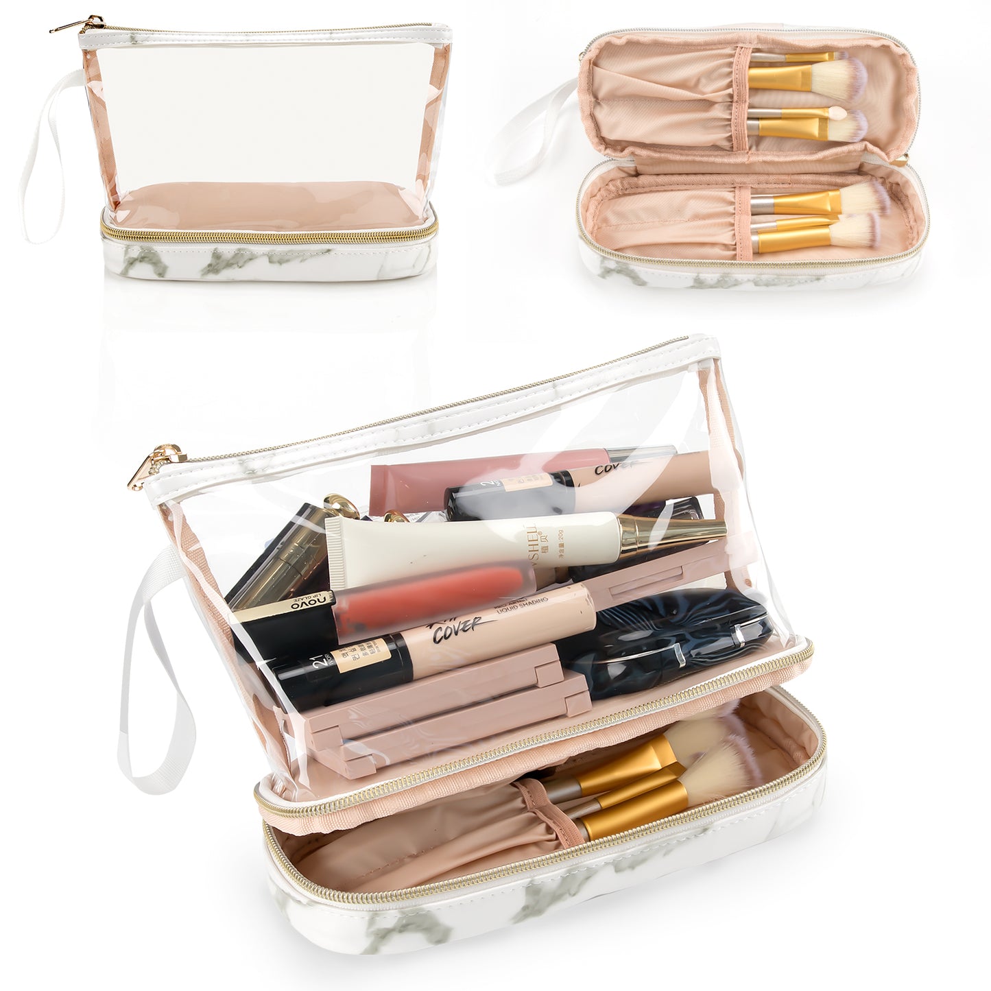 Relavel Clear Makeup Brush Bag