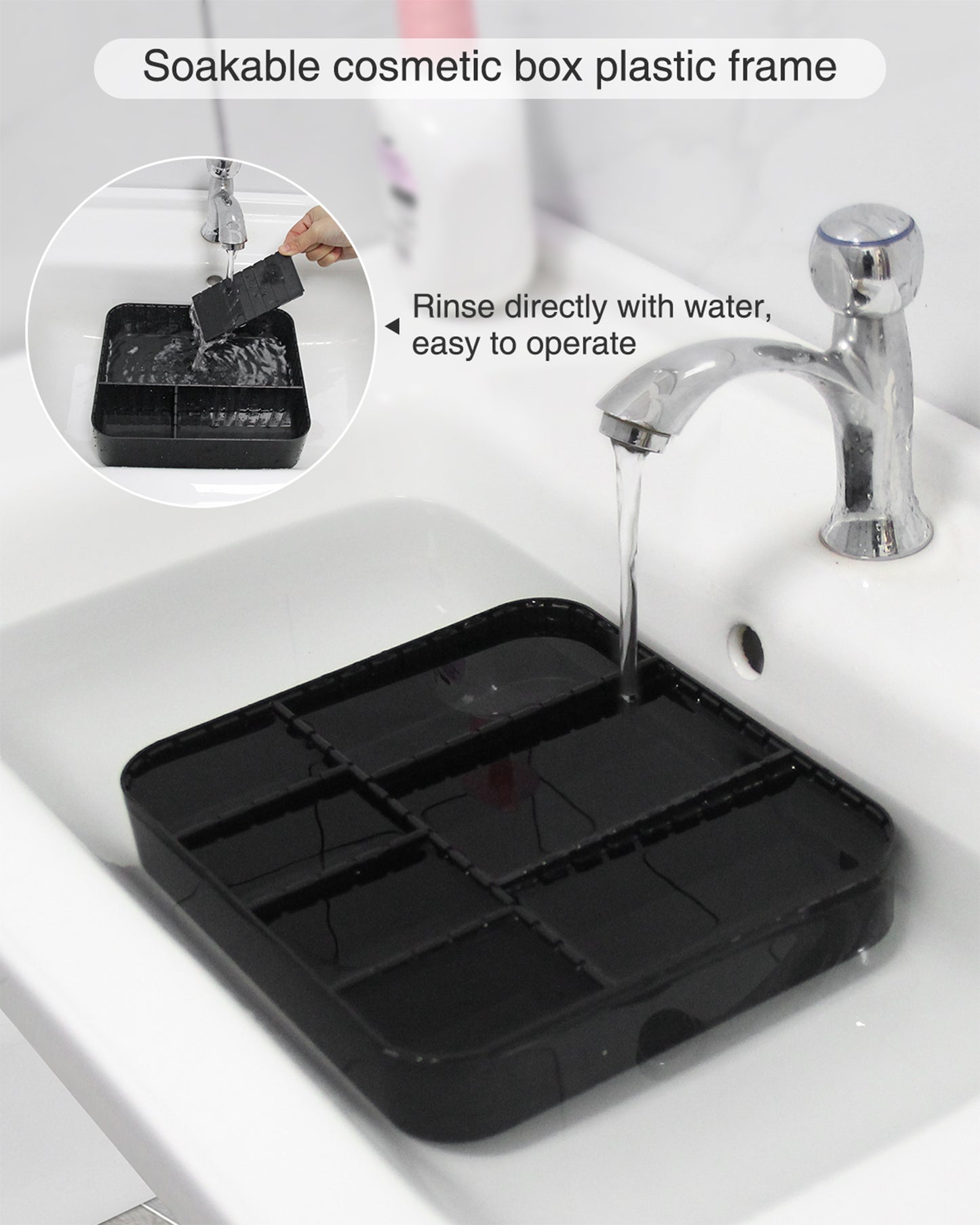 Relavel Makeup Bag with Plastic splitter
