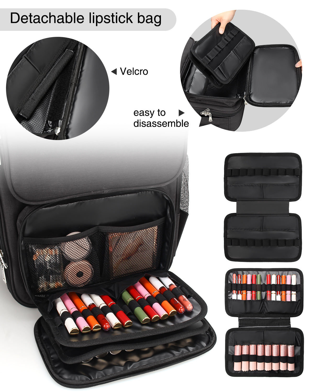 Relavel Makeup Backpack Large Makeup Case