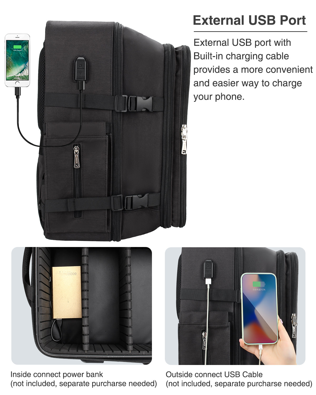 Relavel Extra Large Makeup Barber Backpack Bag