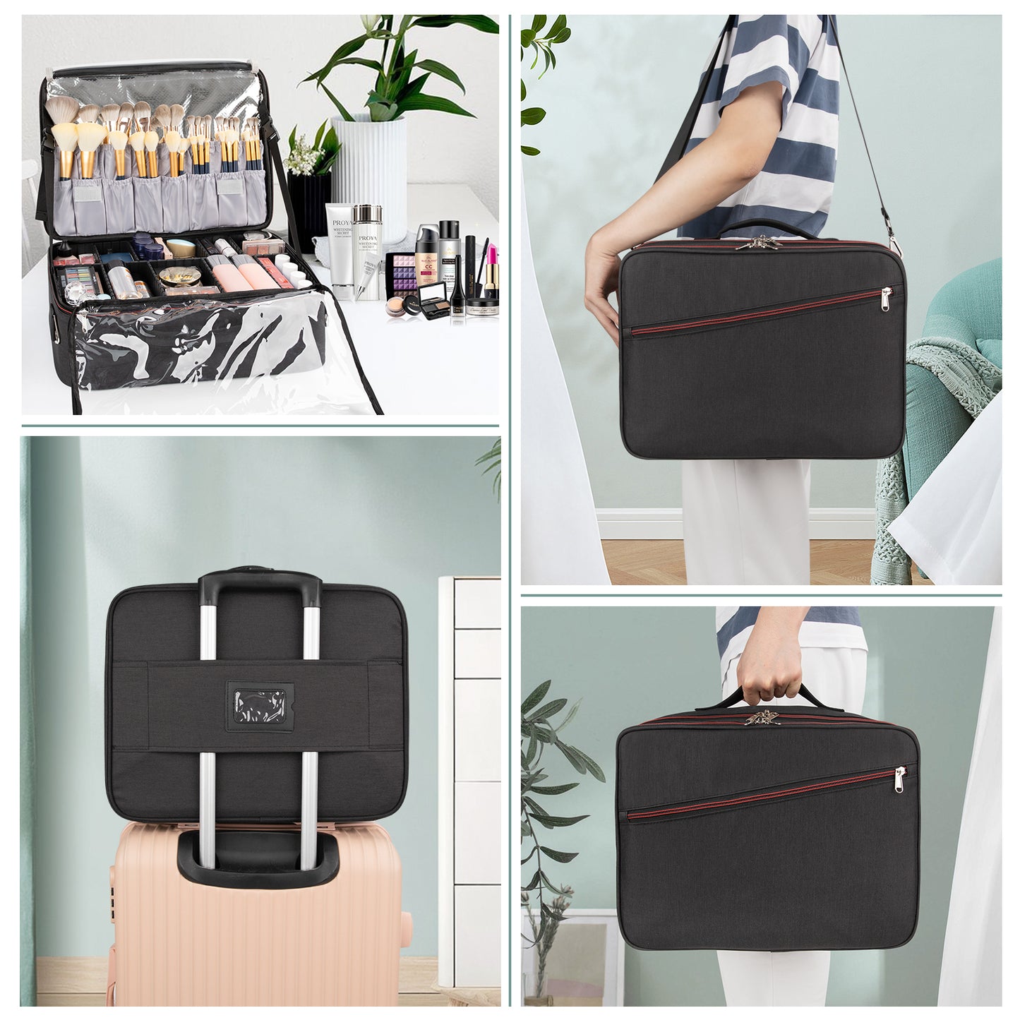 Relavel Heat Insulation 16" Cosmetic Case