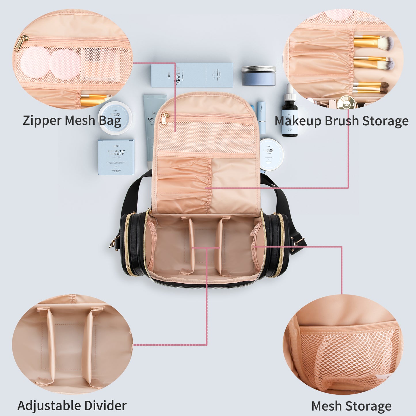 Relavel Vegan Leather Toiletry Bag