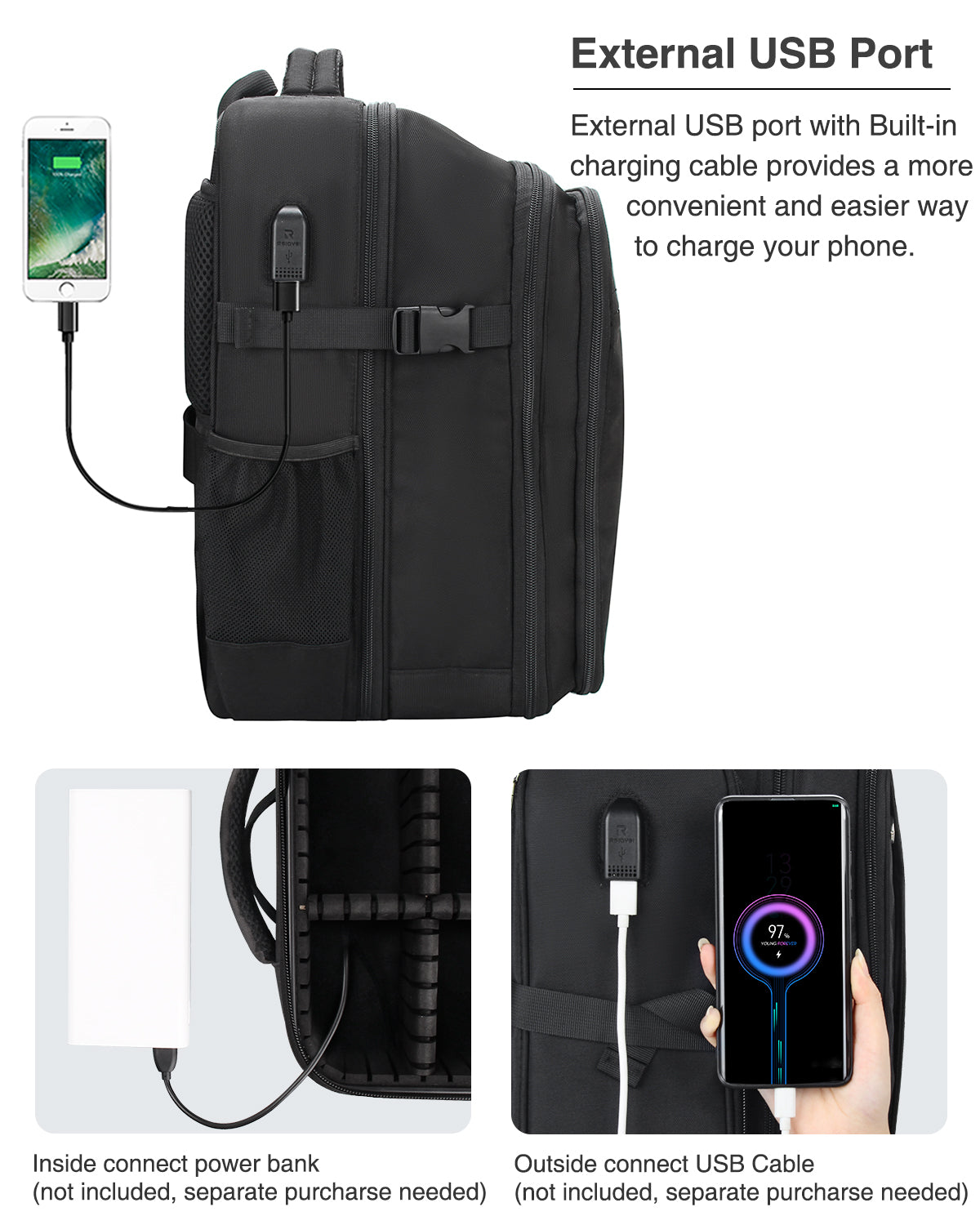 Relavel Large Barber Backpack Bag