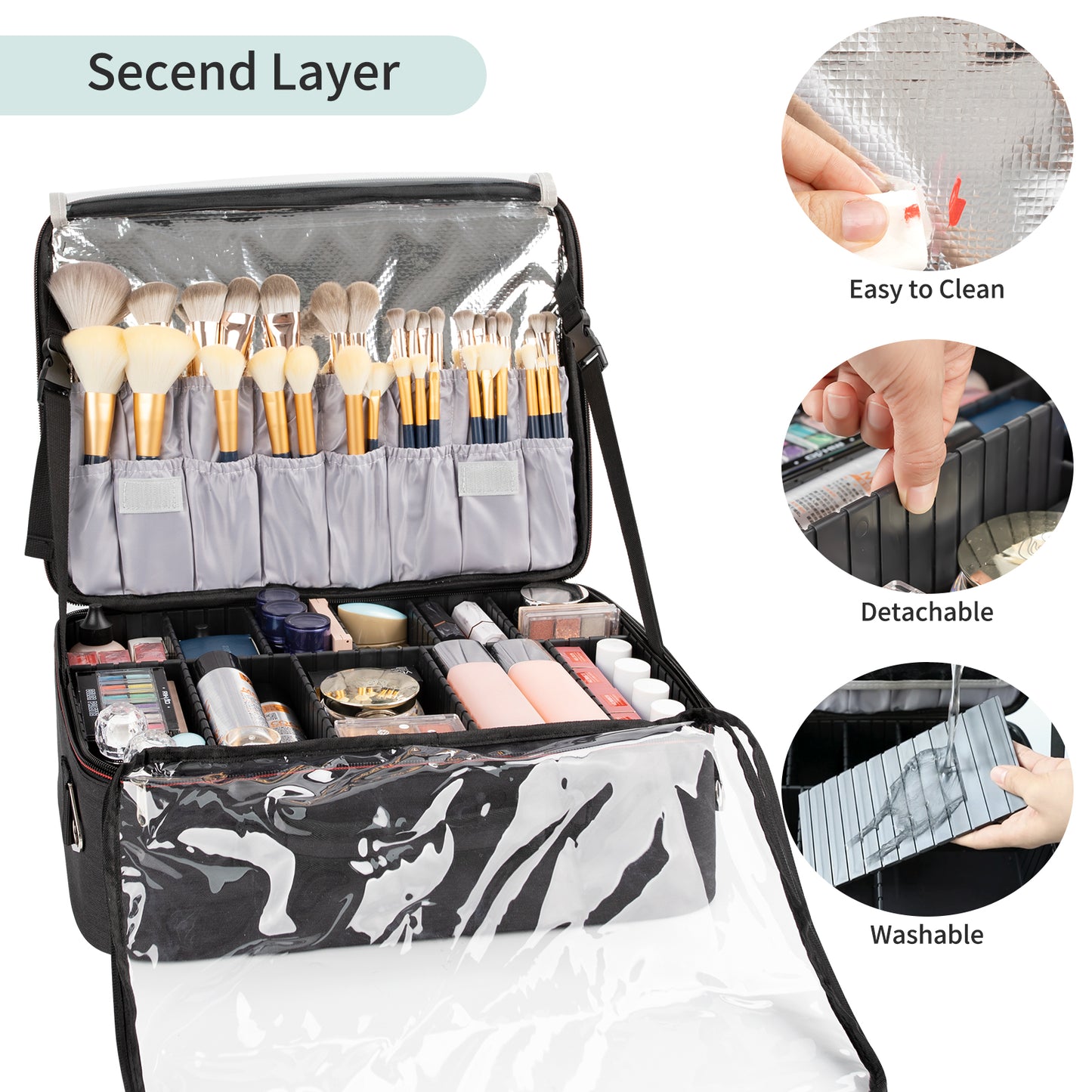 Relavel Heat Insulation 16" Cosmetic Case