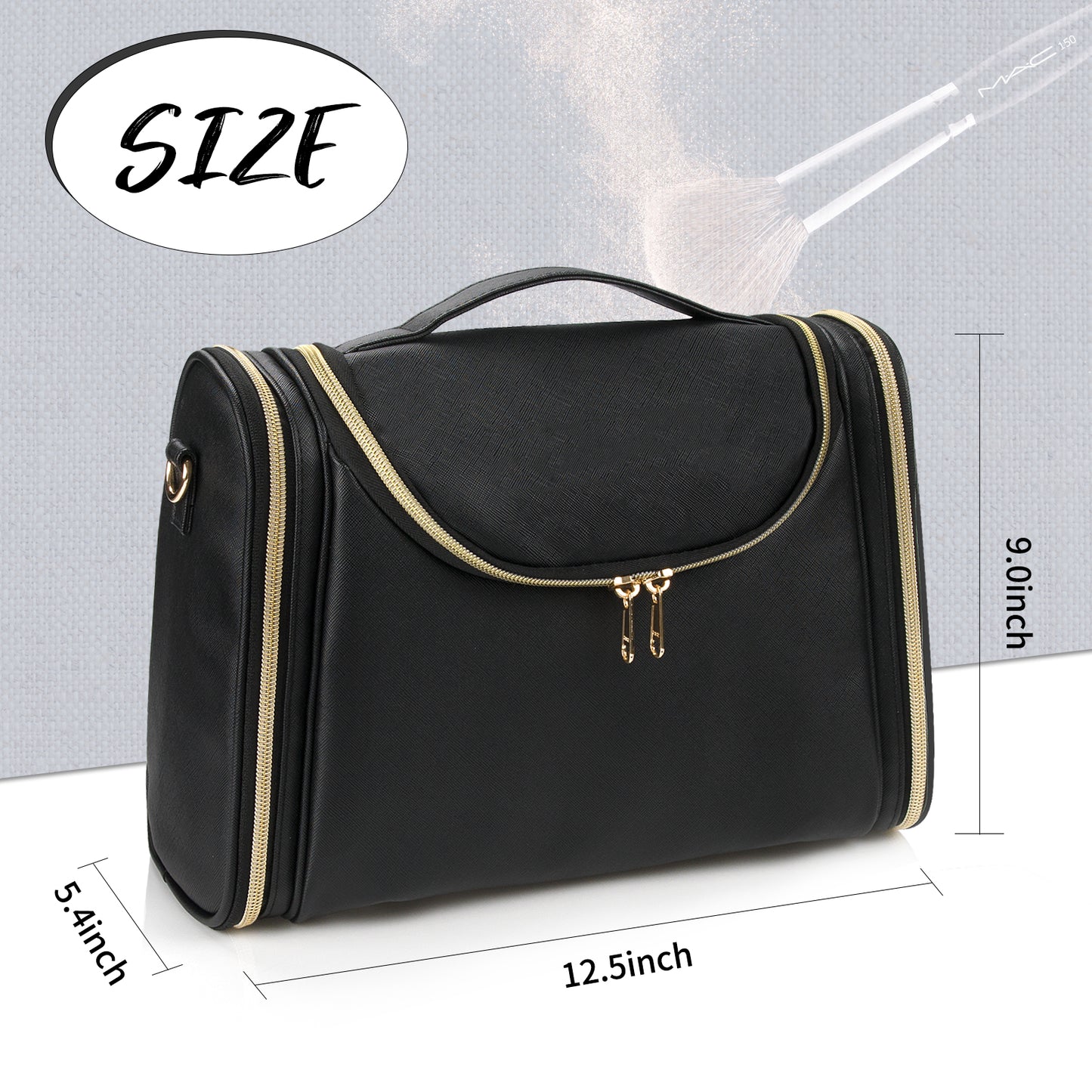 Relavel Vegan Leather Toiletry Bag
