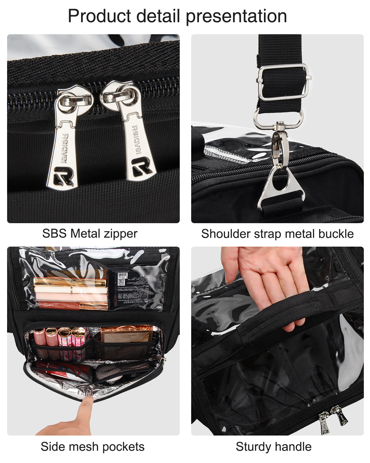 Relavel Extra Large Makeup Brush Holder Buddy Bag