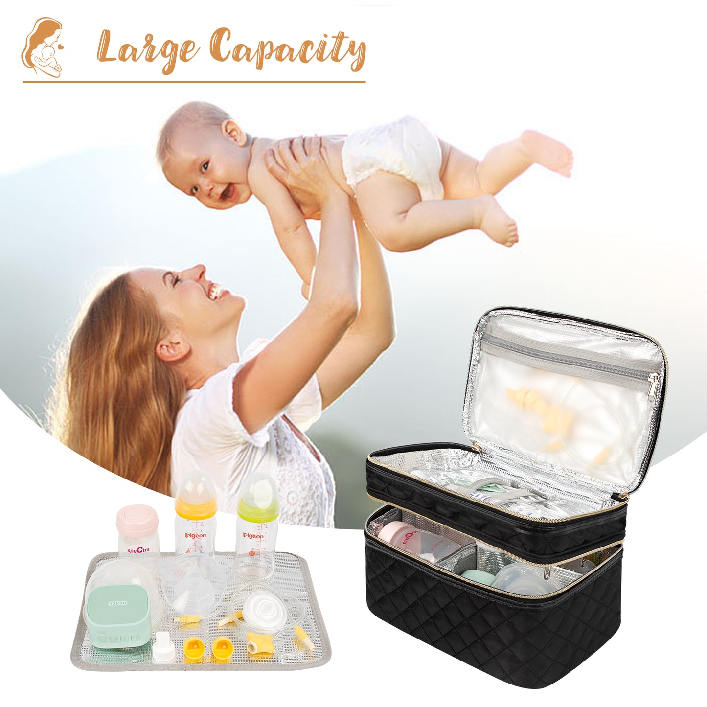 Relavel Wearable Breast Pump Bag