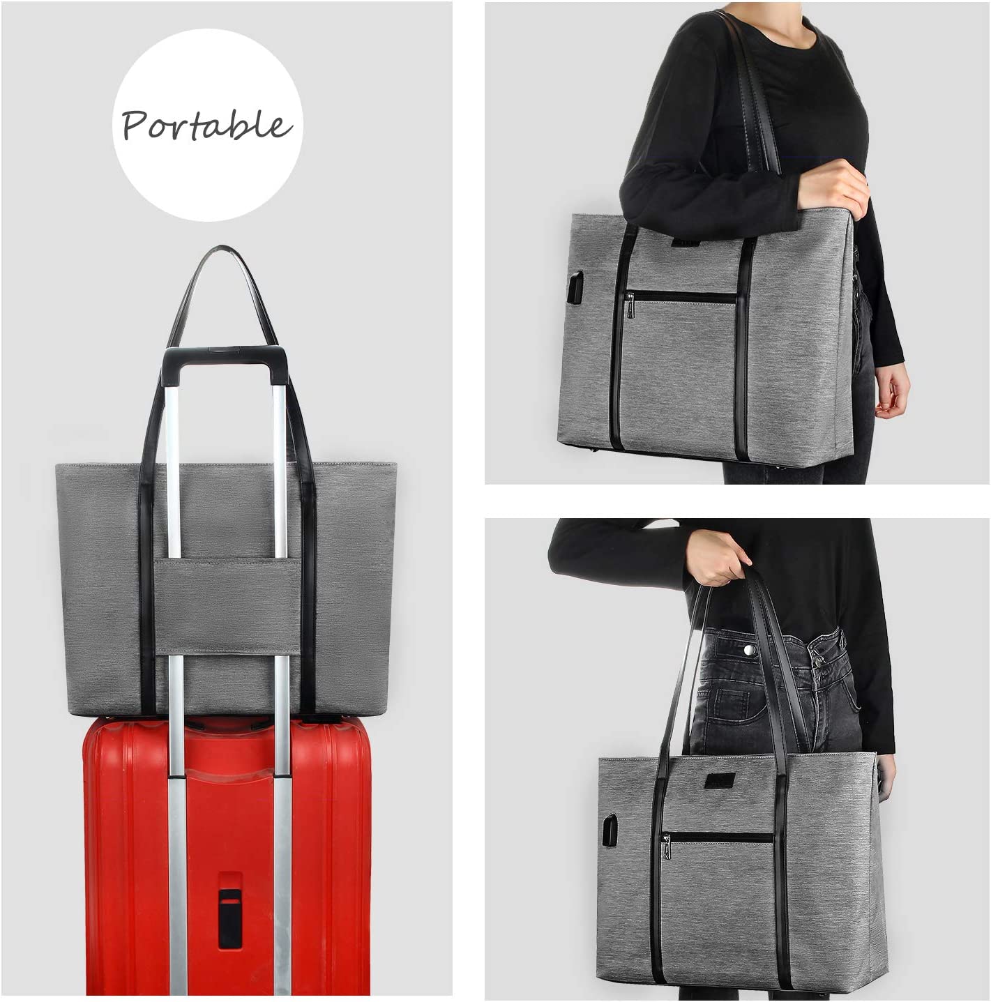 Relavel Women Work Bag 15.6 Inch Laptop Bag