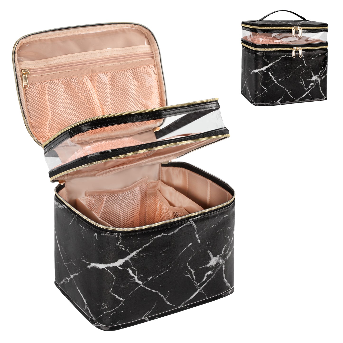 Relavel large makeup bag