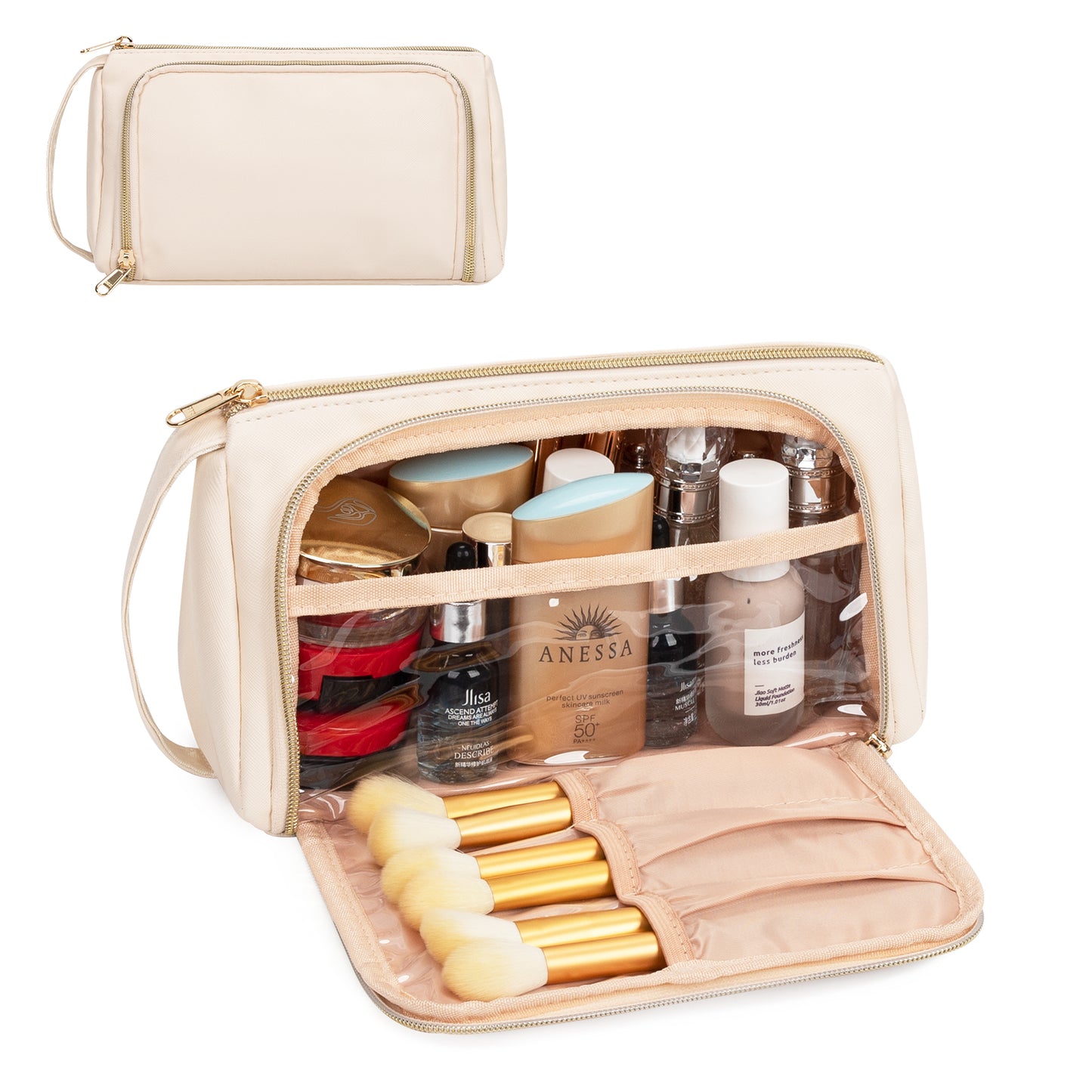 Small Travel Make Up Storage Organizer