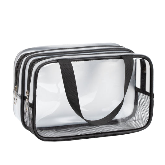 Draining & Waterproof Matte Translucent Toiletries Bag