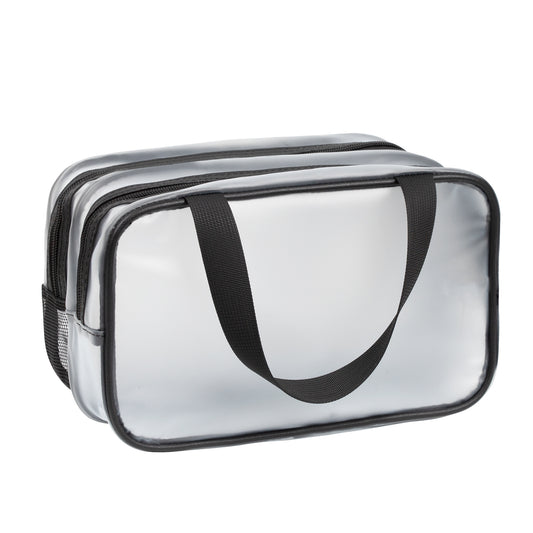 Draining & Waterproof Matte Translucent Toiletries Bag