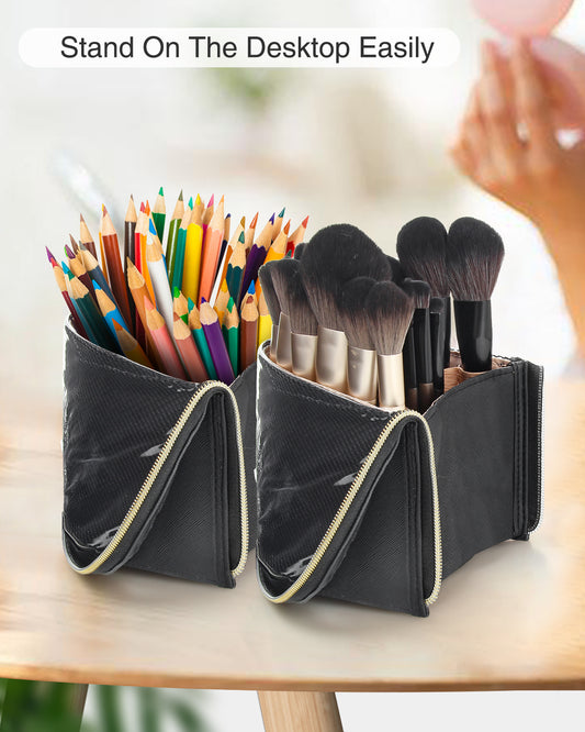 MONSTINA Makeup Brush Organzier Bag