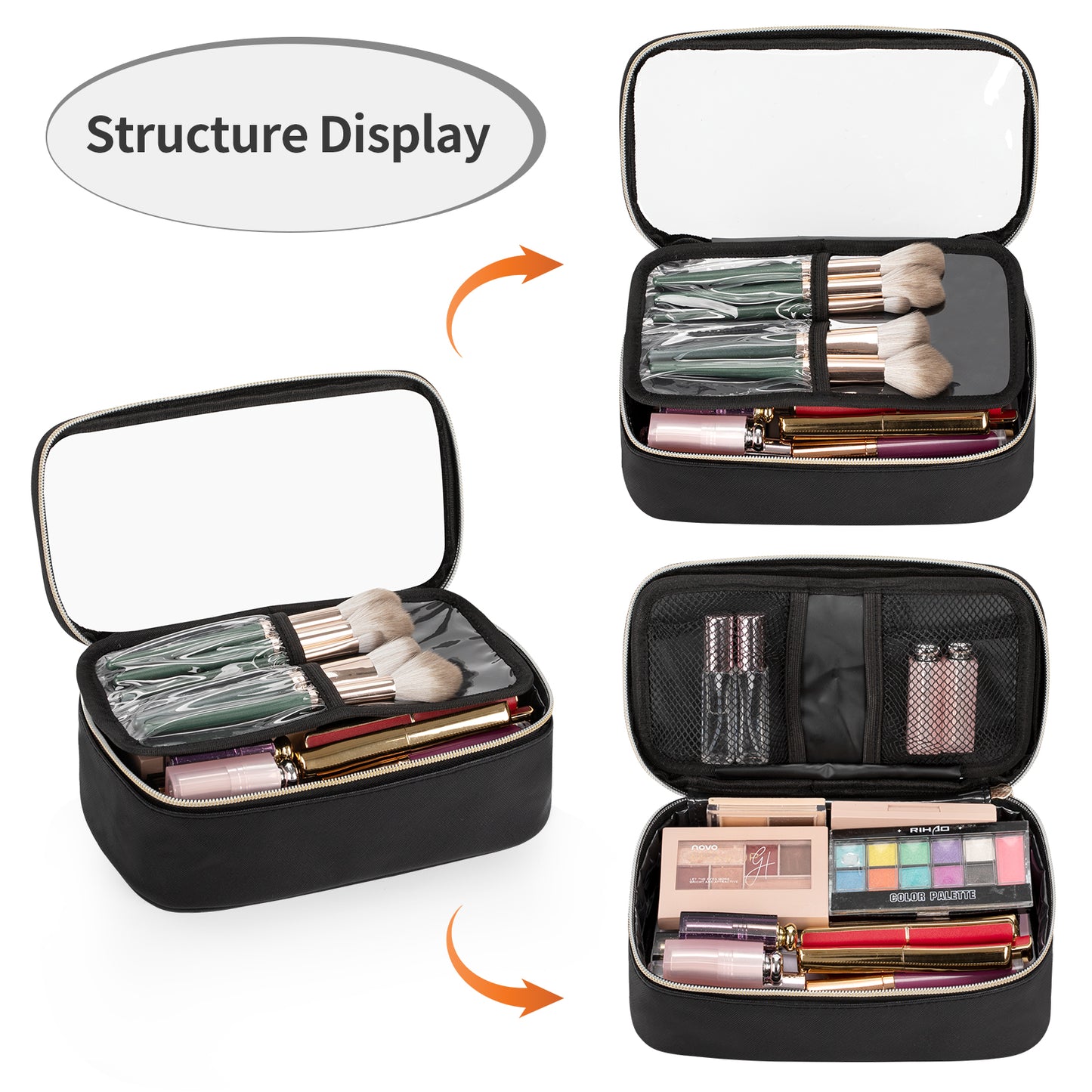 Portable Makeup Storage Organizer Cosmetic Bag