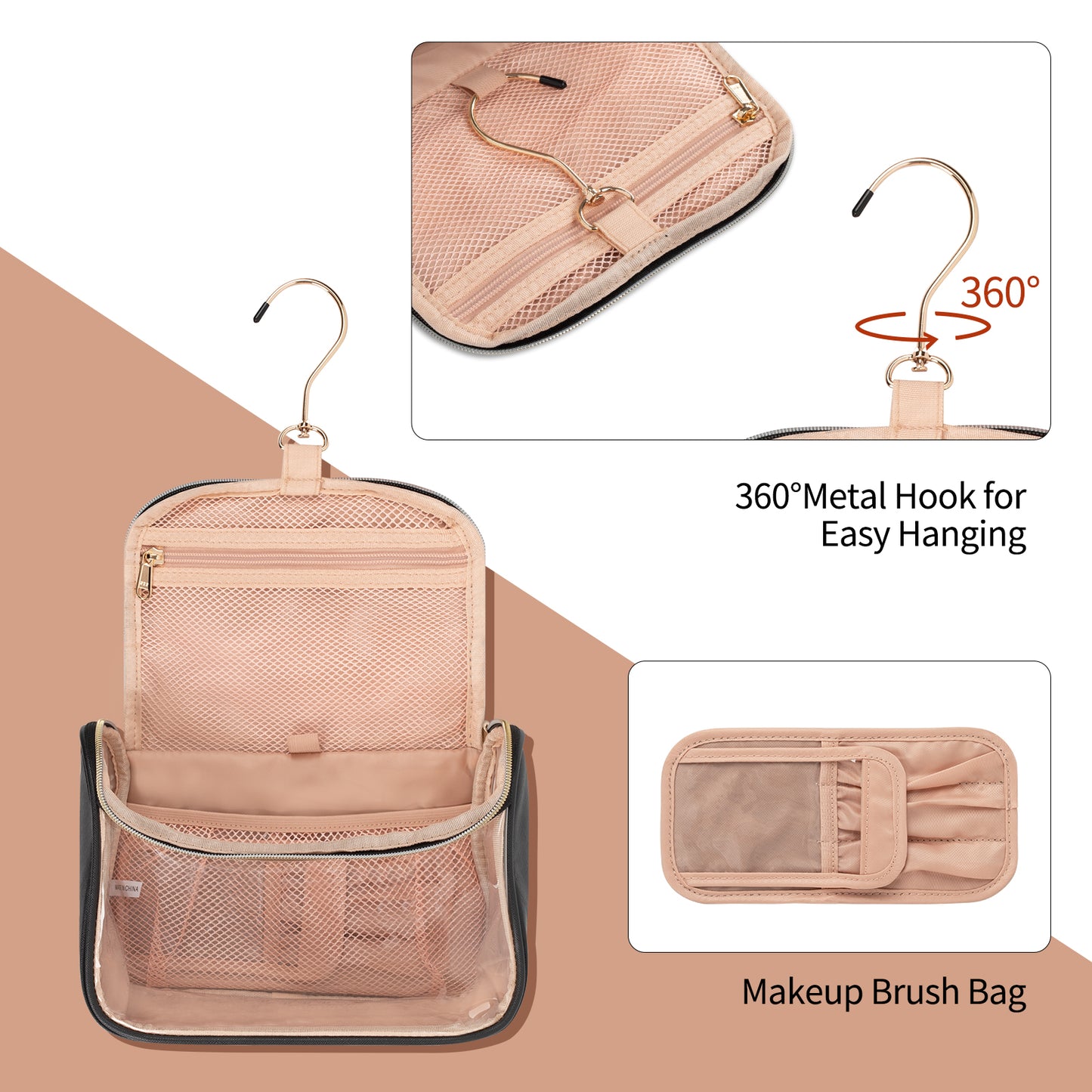 Ethereal Clear Travel Makeup Bag