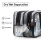 Draining & Waterproof Matte Translucent Toiletries Bag