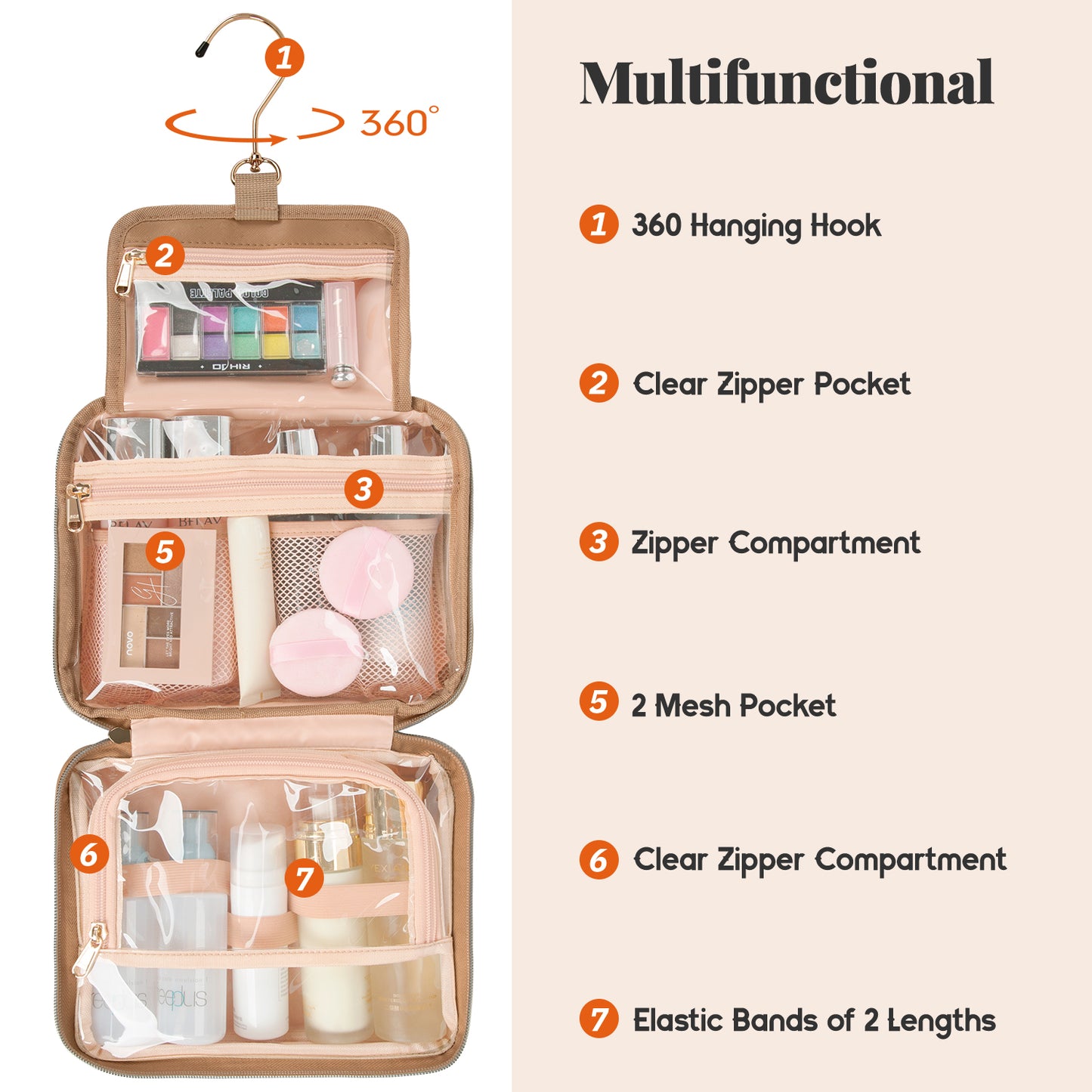 Double Layer Cosmetic Bag