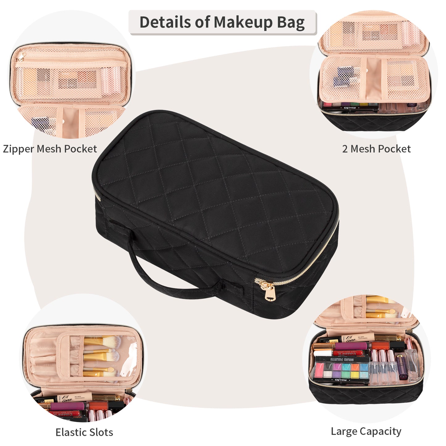 OCHEAL Small Makeup Bag