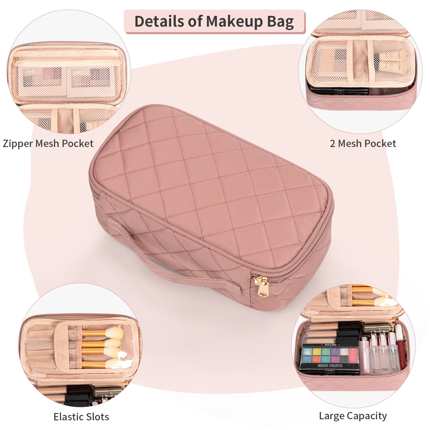 Portable Cute Travel Makeup Bag