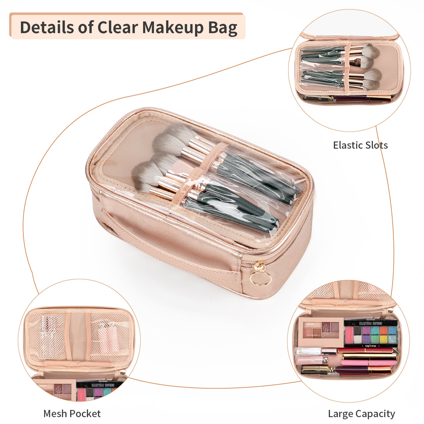 Portable Makeup Storage Organizer Cosmetic Bag