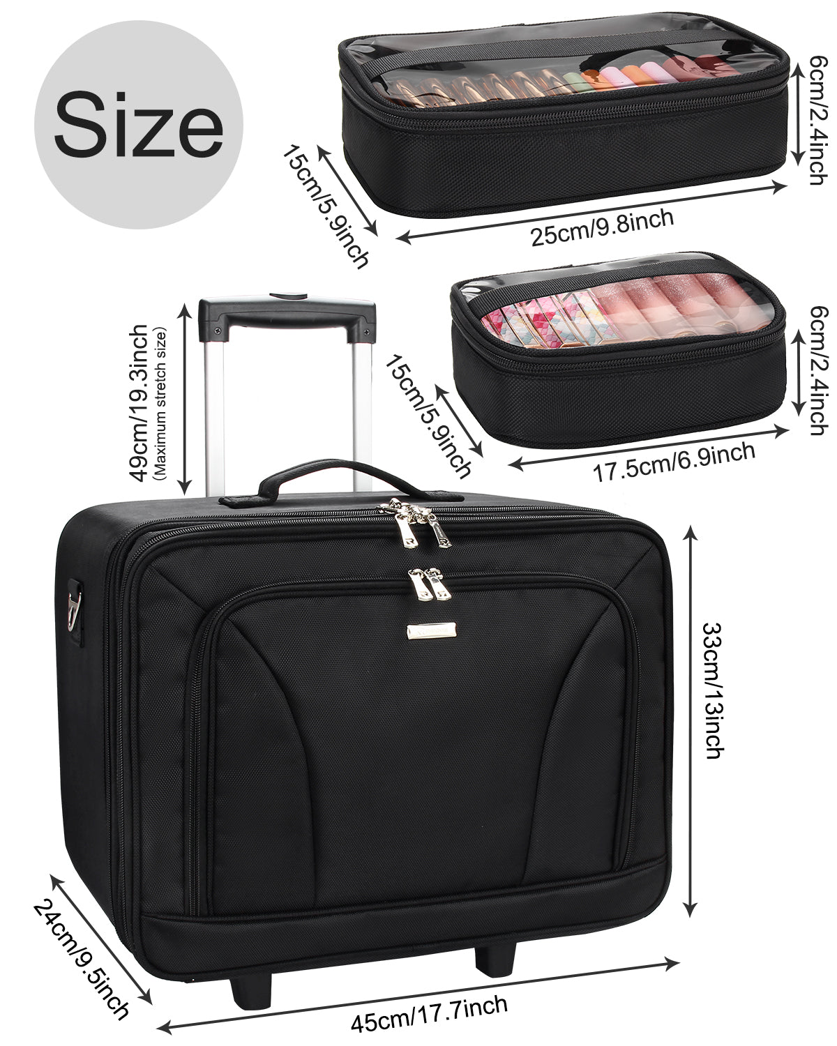 Makeup trolley case