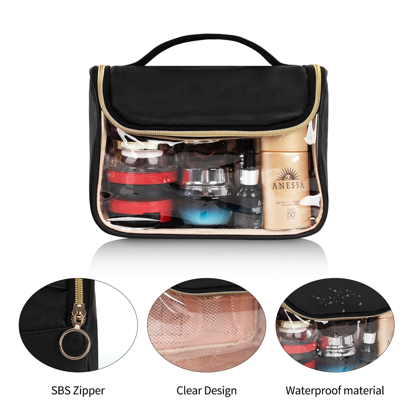 Ethereal Clear Travel Makeup Bag